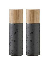 BITZ Salz- Und Pfeffermühle Bizz Mit Holzdeckel, 2er-Set