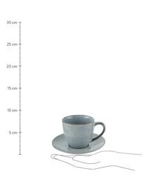 Broste Copenhagen Handgemachte Tasse Mit Untertasse Nordic Sea – Bild 3