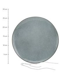 Broste Copenhagen Handgemachte Speiseteller Nordic Sea, 4 Stück – Bild 3