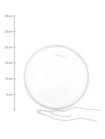 Cote Table Glas-Dessertteller Perles Mit Randdekor, 2 Stück – Bild 3