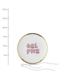 Bitossi Home Porzellan-Frühstücksteller Grl Pwr Mit Aufschrift – Bild 3