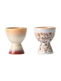 HKliving Handgemachte Eierbecher 70's, 4-Set – Bild 5