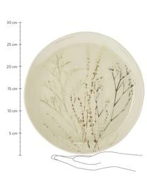 Bloomingville Handgemachte Servierplatte Bea Mit Gräser-Motiv – Bild 3