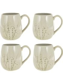 Bloomingville Handgemachte Tasse Bea Mit Gräser-Motiv – Bild 5