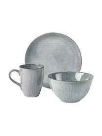 Broste Copenhagen Handgemachtes Frühstücks-Set Nordic Sea, 4 Personen (12-tlg.) – Bild 3