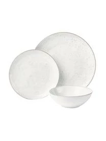 Broste Copenhagen Handgemachtes Geschirr-Set Nordic Sand, 4 Personen (12-tlg.) – Bild 4