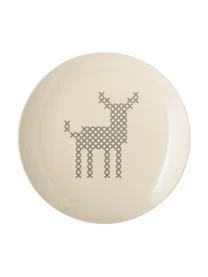Bloomingville Frühstücksteller Cross Mit Rehmotiv
