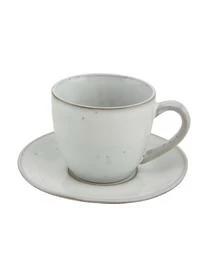Broste Copenhagen Handgemachte Tasse Mit Untertasse Nordic Sand
