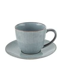 Broste Copenhagen Handgemachte Tasse Mit Untertasse Nordic Sea