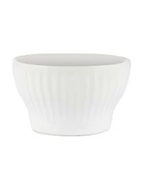 Aida Weiße Eierbecher Groove Mit Rillenstruktur, 4 Stück