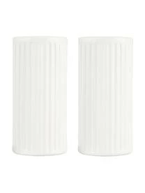 Aida Weiße Salz- Und Pfefferstreuer Groove Mit Rillenstruktur, 2er-Set