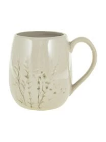Bloomingville Handgemachte Tasse Bea Mit Gräser-Motiv