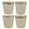HKliving Handgemachte XS Becher 70's, 4er-Set