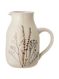Bloomingville Handgemachter Krug Bea Mit Gräser-Motiv,1.5 L