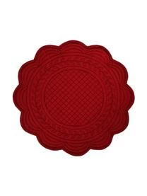 Cote Table Runde Baumwoll-Tischsets Boutis, 2 Stück