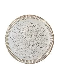 Bloomingville Handgemachte Frühstücksteller Thea Mit Reaktiver Glasur Und Rillenrelief, 4 Stück